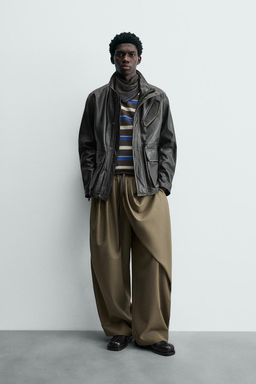 レザーポケットジャケット - ブラック | ZARA Japan / 日本