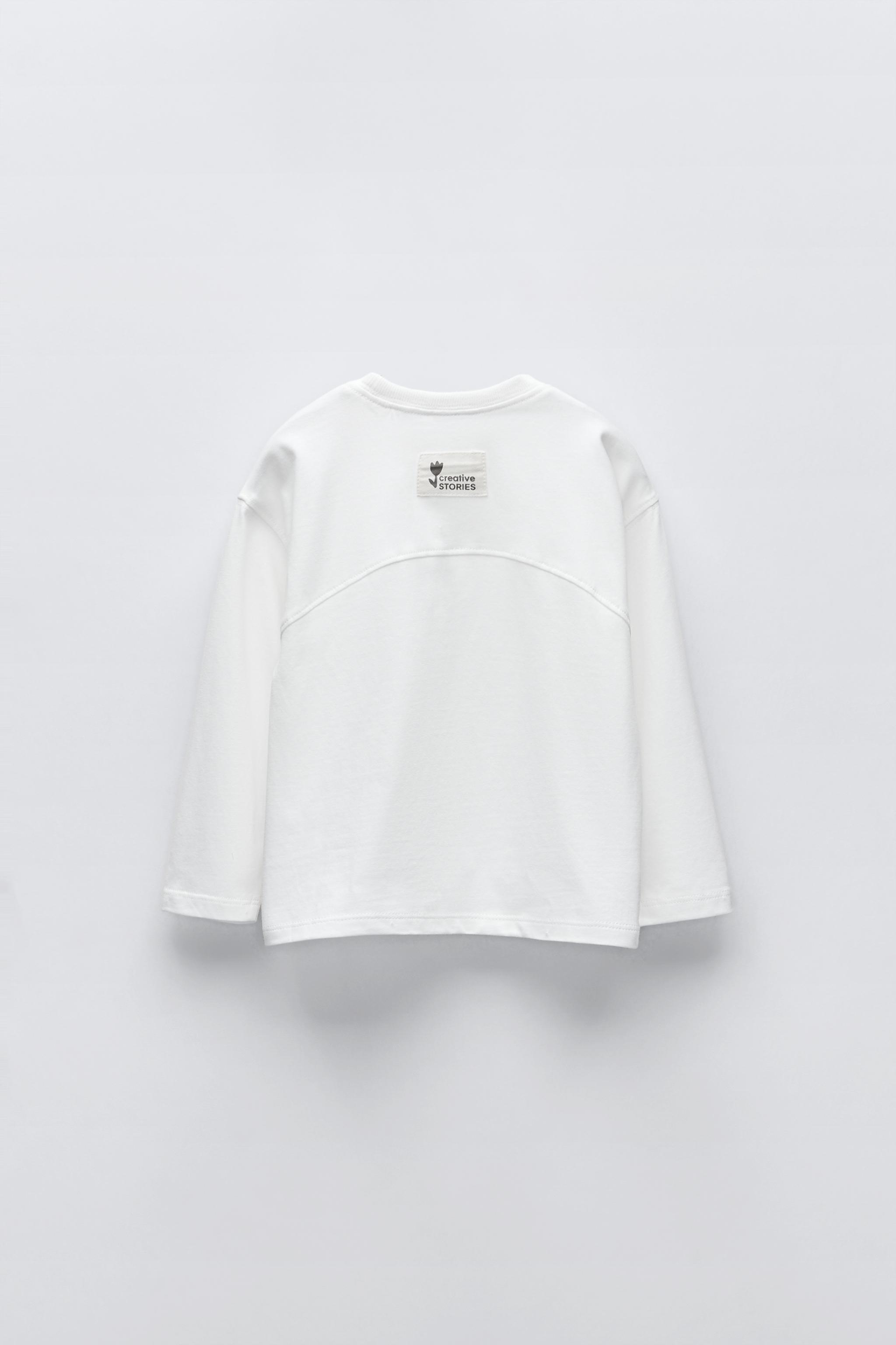 ラベル プレーン Tシャツ - ダークアンソラジット | ZARA Japan / 日本