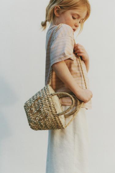FLORAL CROSSBODY BAG - Sand Brown by Zara - Image 0