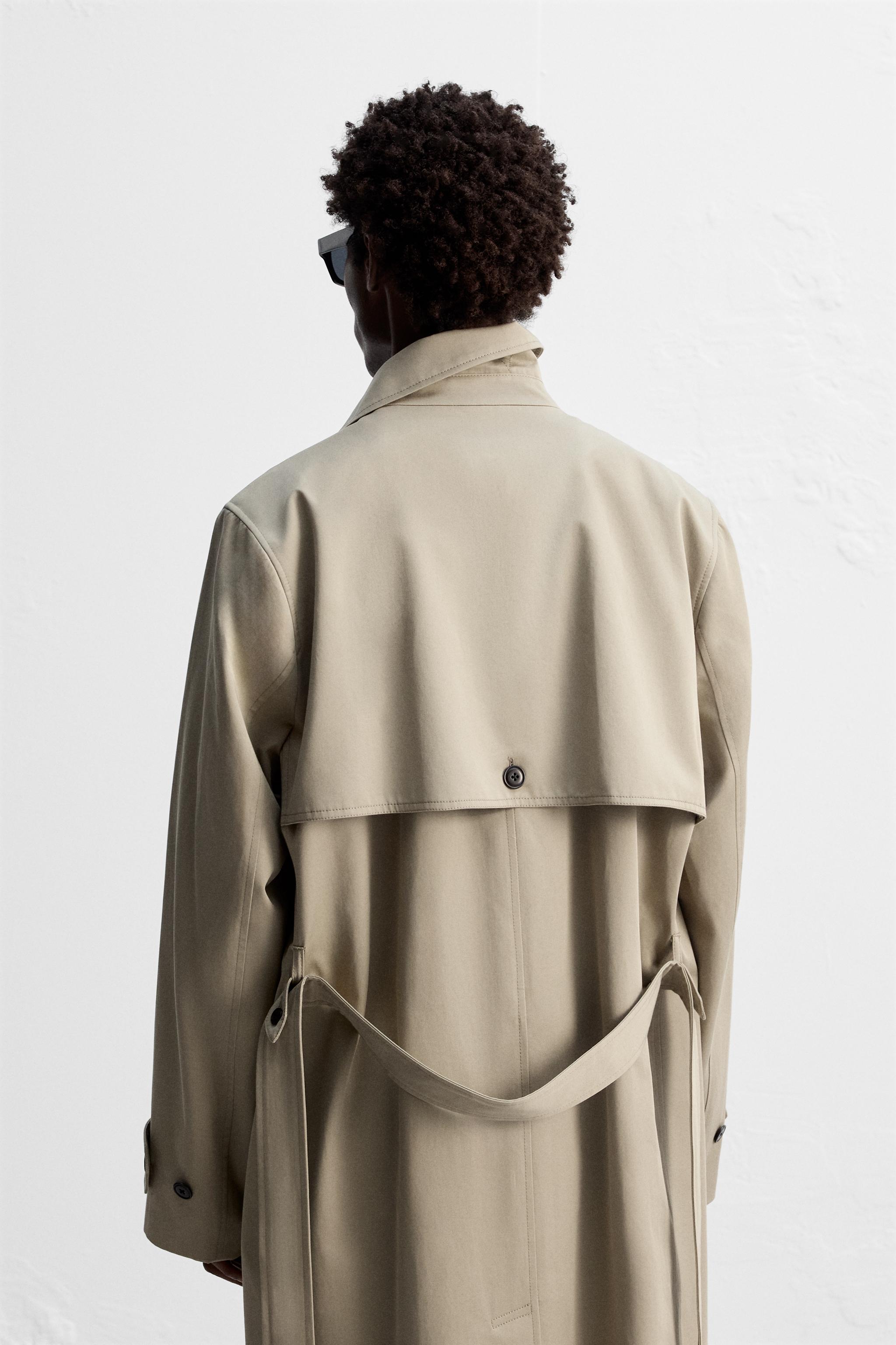MANTECO 撥水 ロングトレンチコート - モールグレー | ZARA