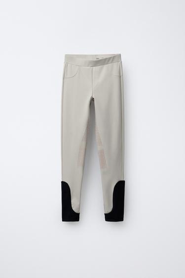 RIDING LEGGINGS - Beige marl by Zara