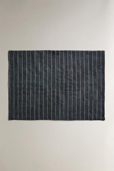 DOUBLE-LAYER LINEN PLACEMAT - Blue by Zara - Image 0