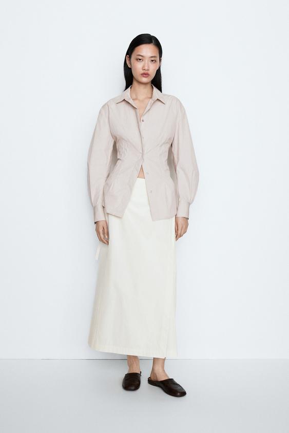 Zara Shirt with seam details - STUDIO - Pink / Mauve - Image 0