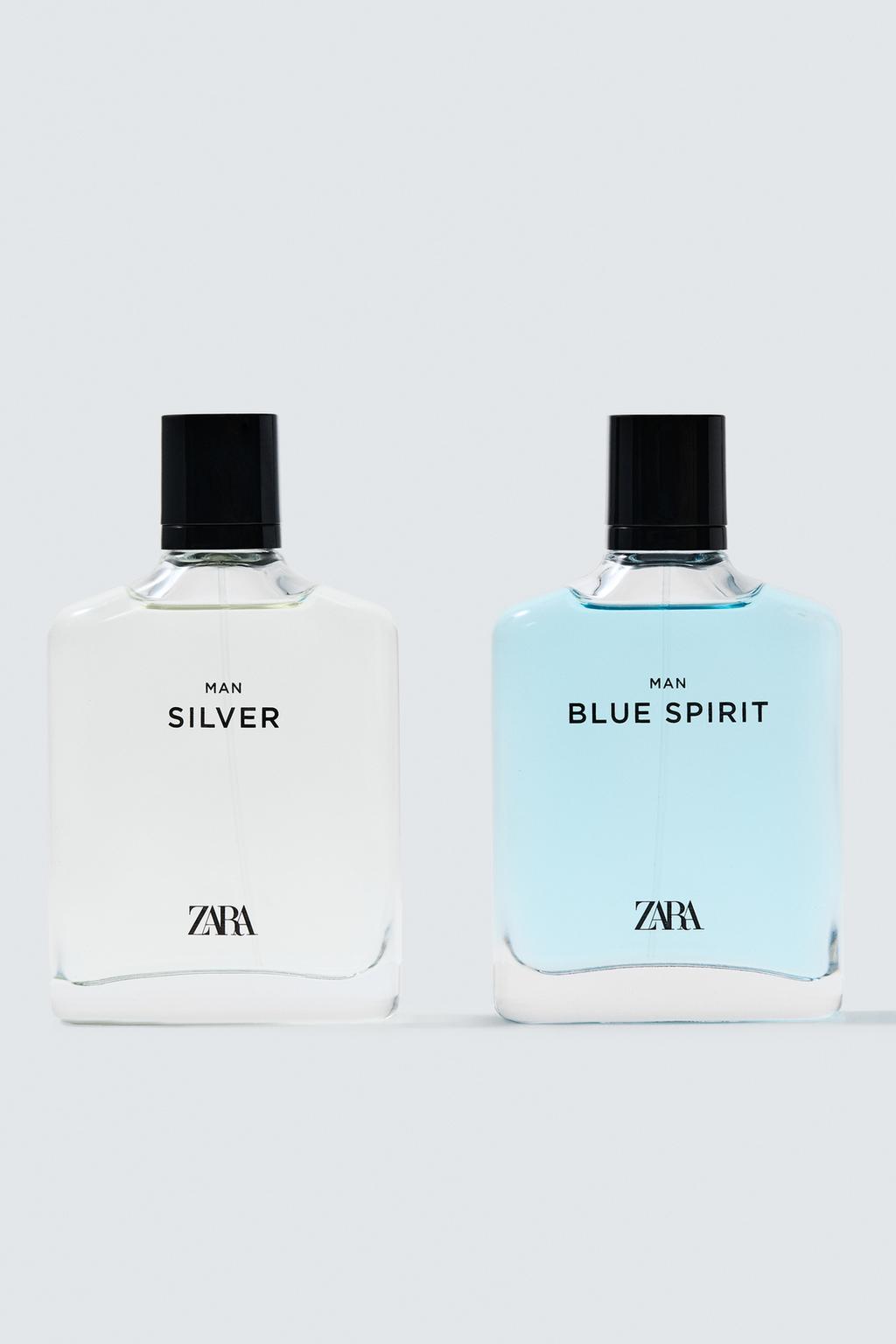 Man Silver + Zara Man Blue Spirit Edt 100 Ml + 100 Ml (3.38 Fl. Oz)