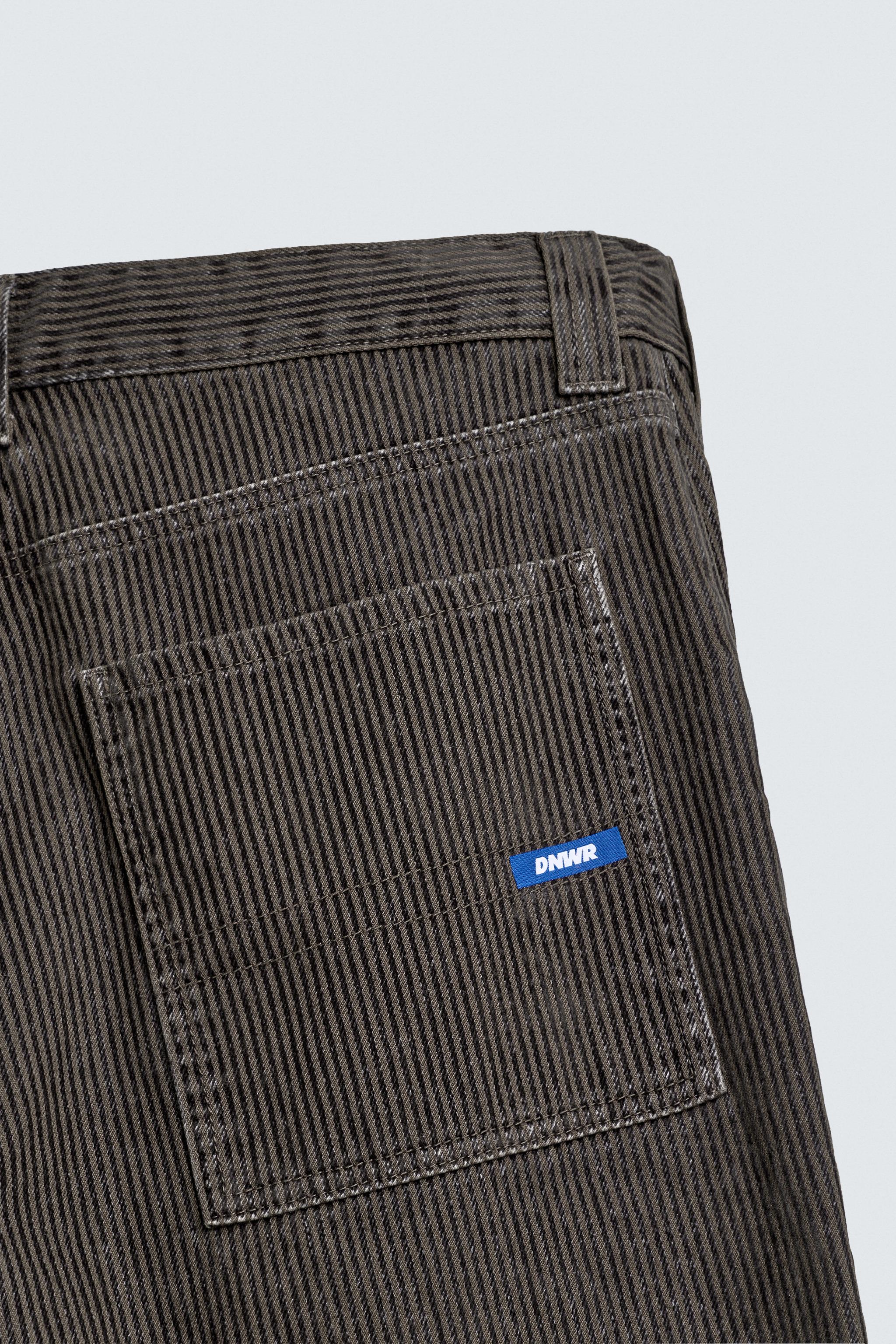 PANTALON RELAXED FIT RAYURES FLOQUÉES