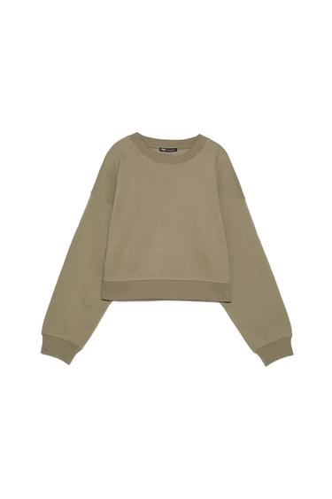 CROPPED SWEATSHIRT TRF