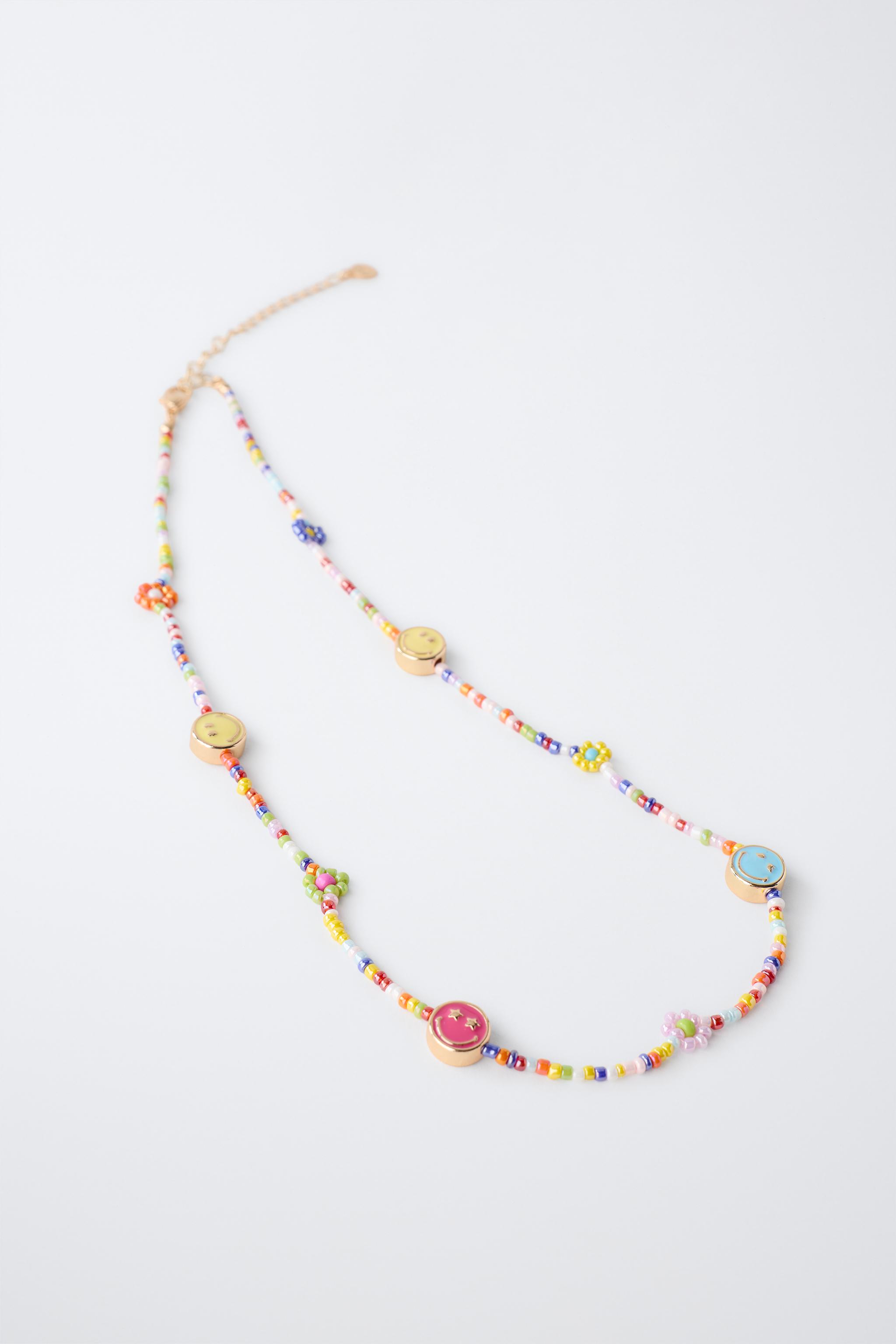 Детские аксессуары Zara SMILEYWORLD ® BEADED NECKLACE — фото 4