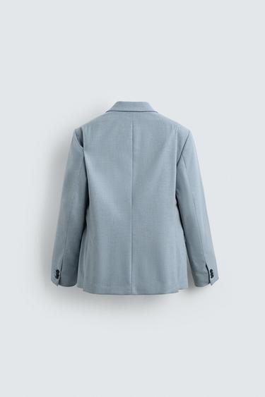 BLAZER DE COSTUME SLIM FIT - Bleu ciel de Zara - Image 7