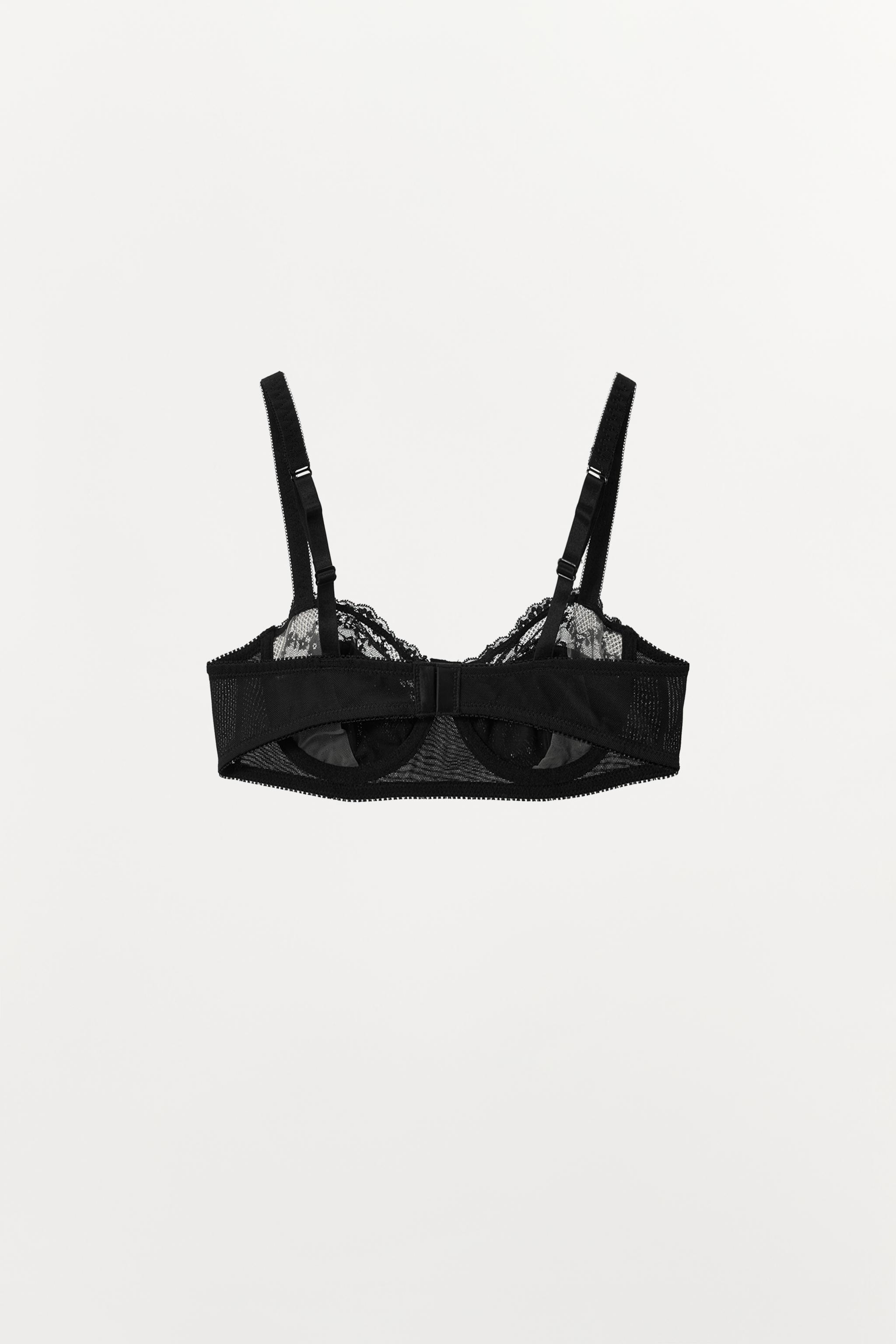 SOUTIEN-GORGE À ARMATURES POINTELLE AVEC DENTELLE