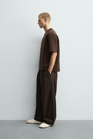 SWEAT RELAXED FIT TECHNIQUE - Marron foncé de Zara - Image 3