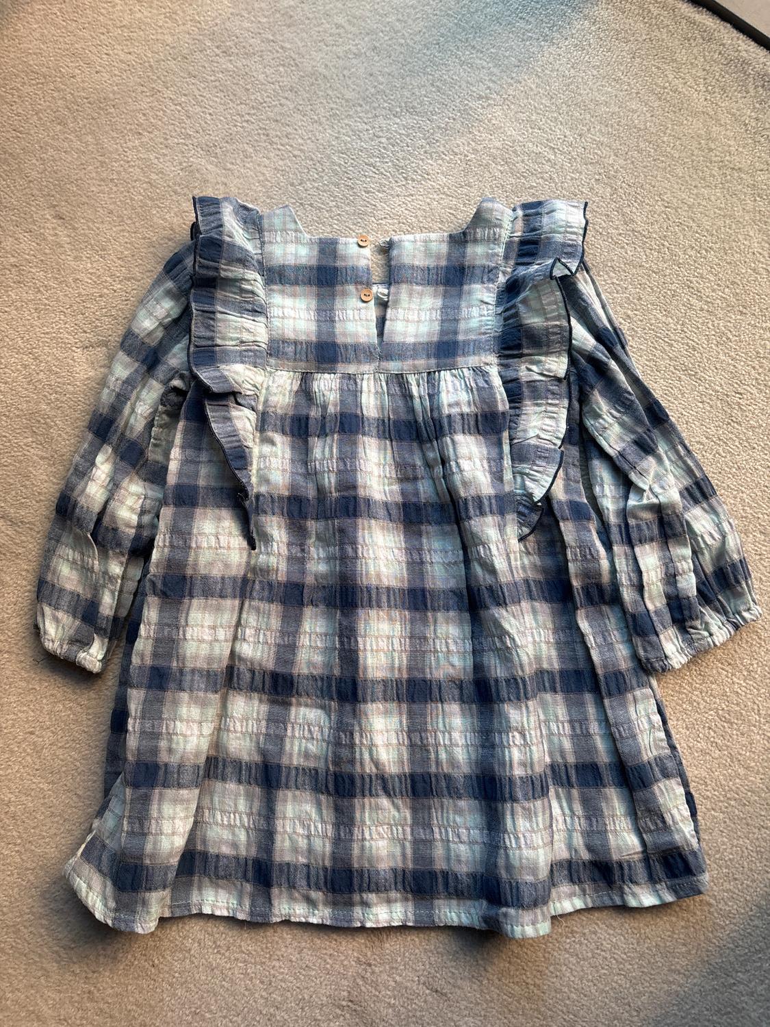 CHECKED DRESS WITH FRILL - Image 3