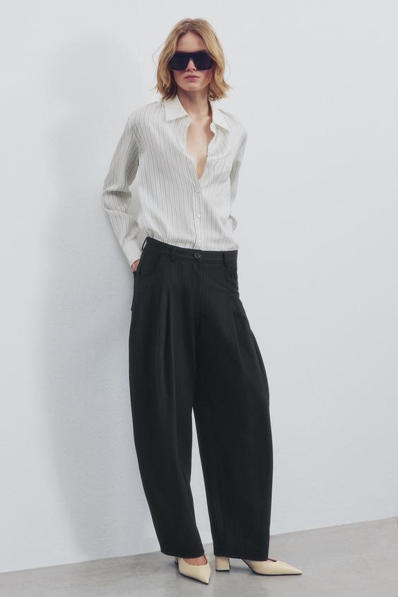 Zara 真皮露跟鞋 - 米白色 - 圖片 0