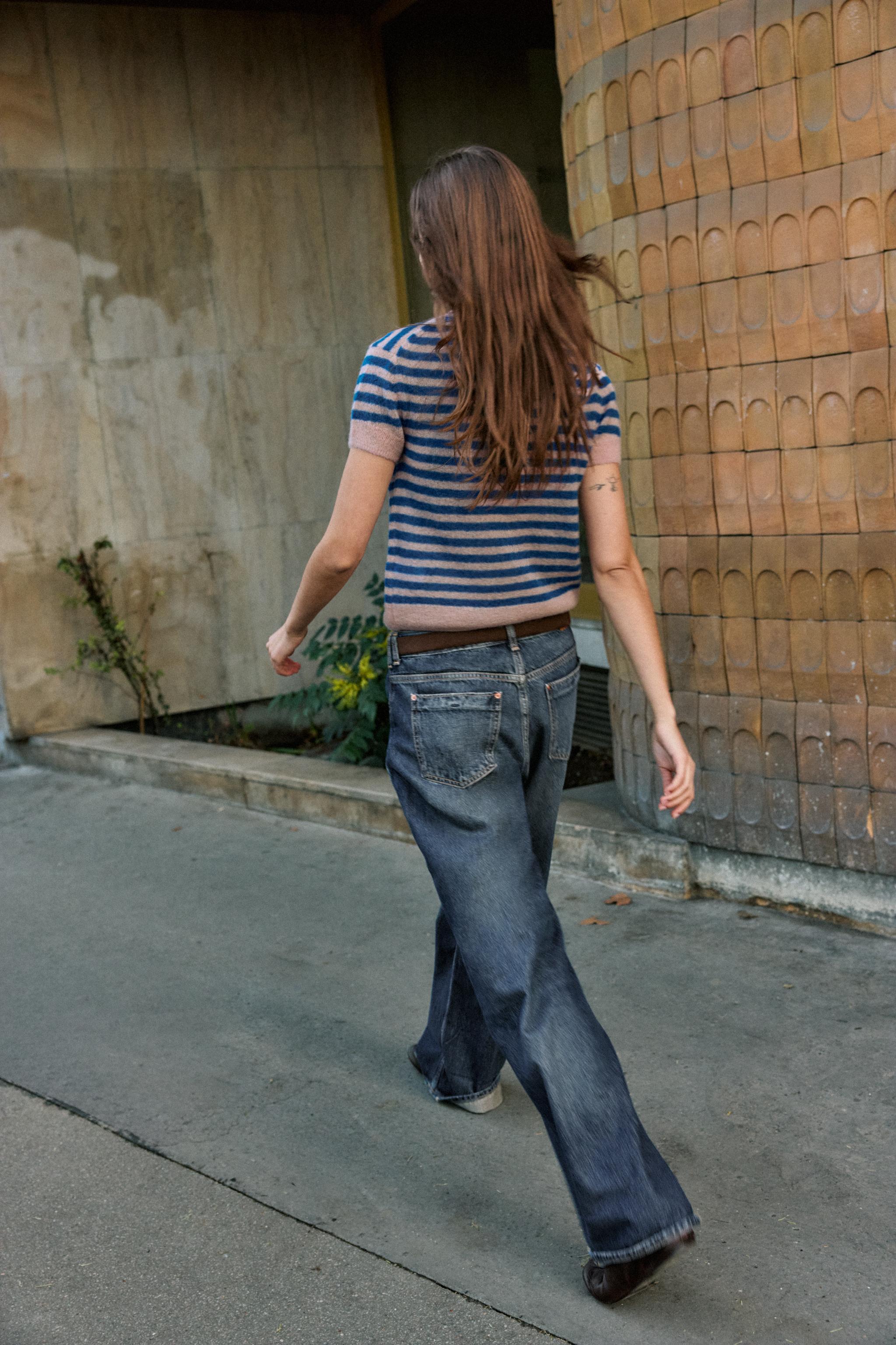 GILET AVEC LAINE RAYURES