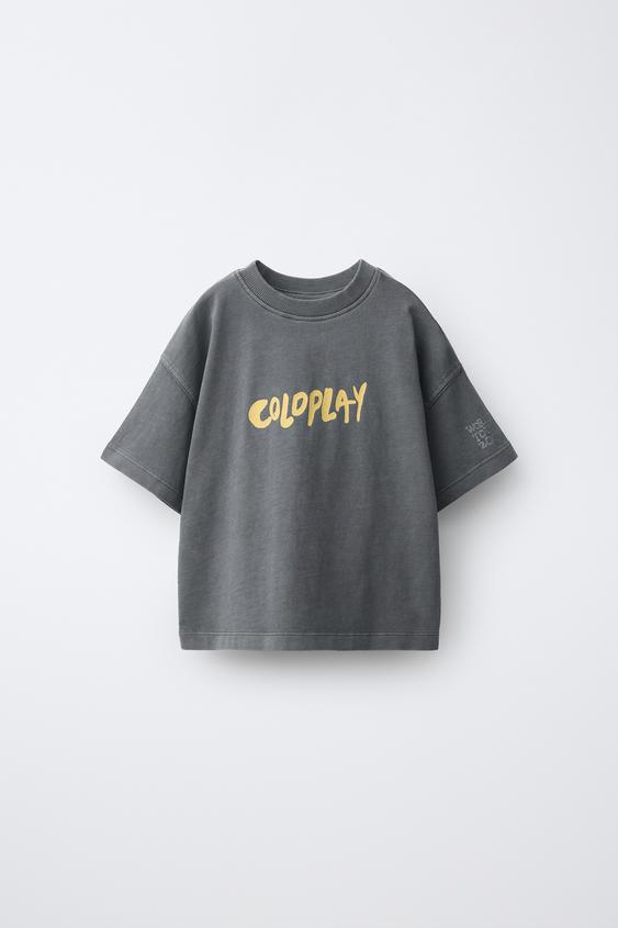 COLDPLAY © PRINT T-SHIRT - Anthracite grey de Zara - Imagen 0