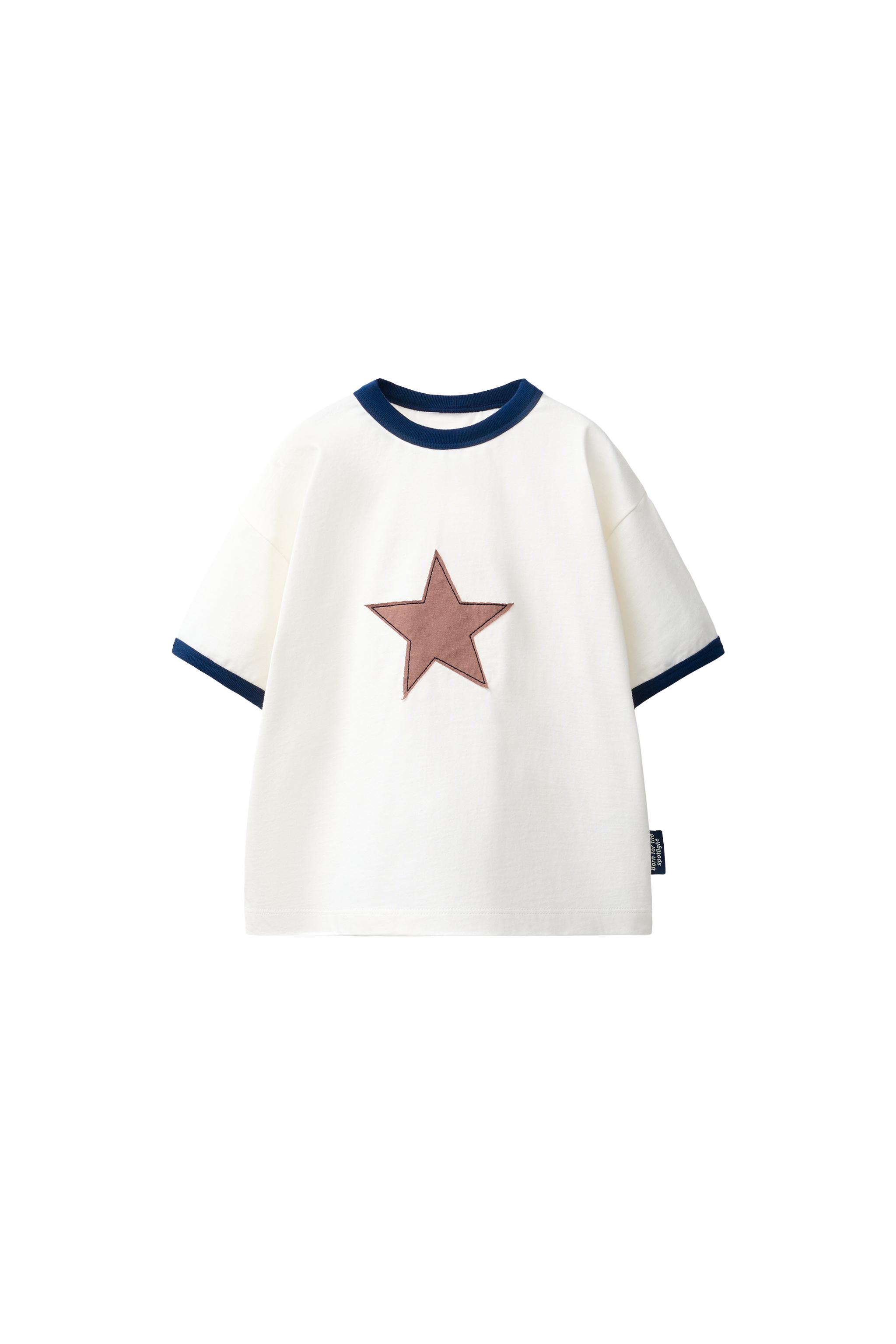 トップス star lettering tee (white) STAR PATCH T-SHIRT - White | ZARA United States