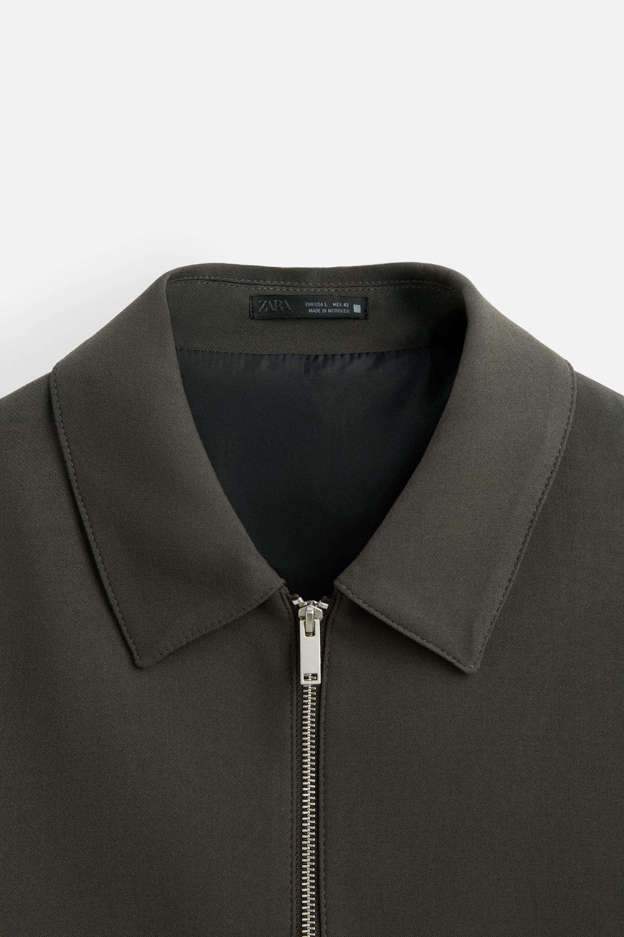 CROPPED JACKET - Khaki | ZARA United States