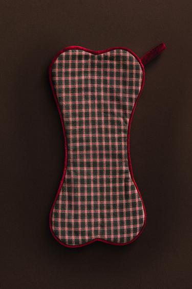 BONE PET CHRISTMAS STOCKING - Green by Zara - Image 4