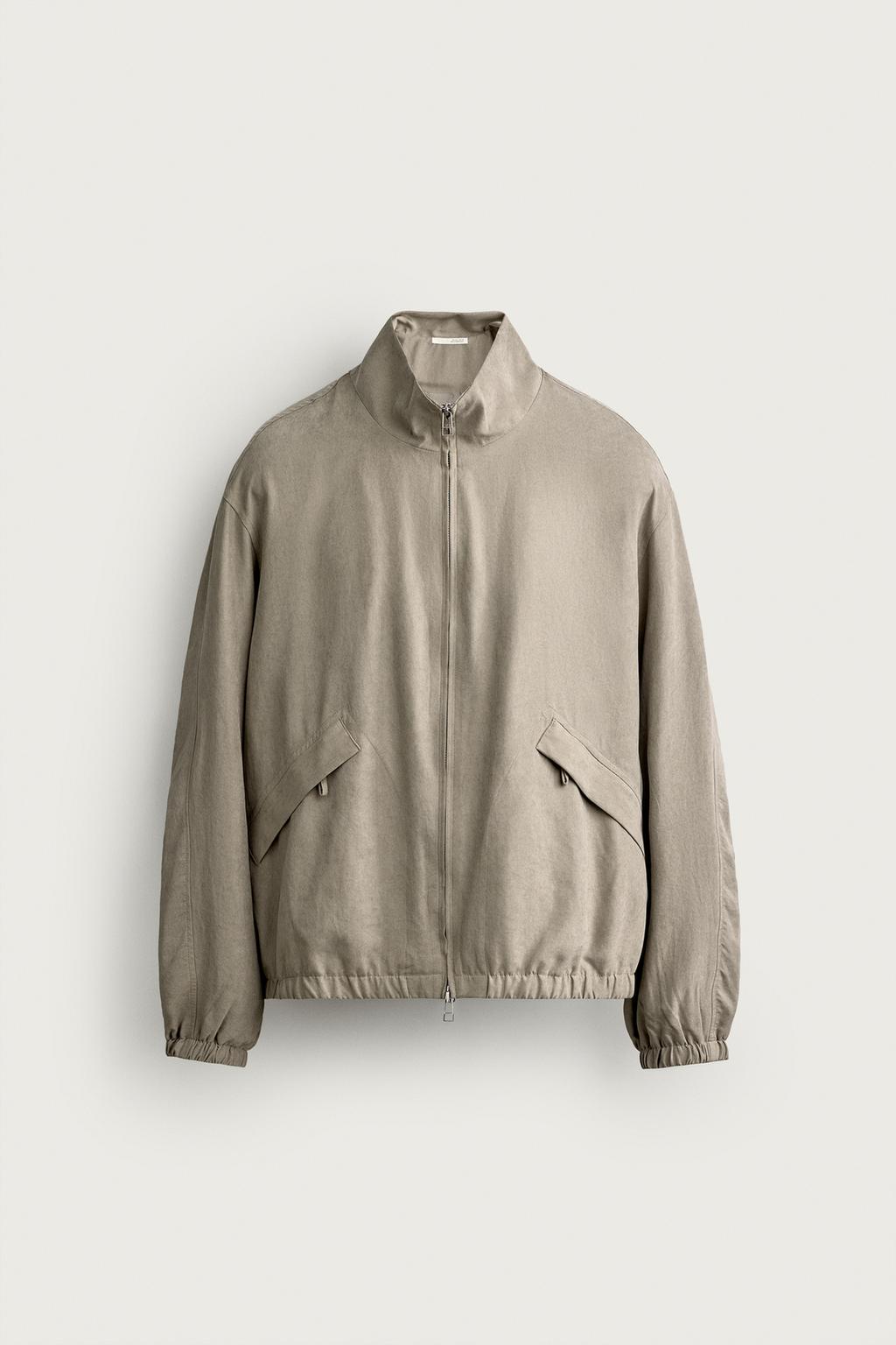 FAUX SUEDE RELAXED FIT BOMBER JACKET