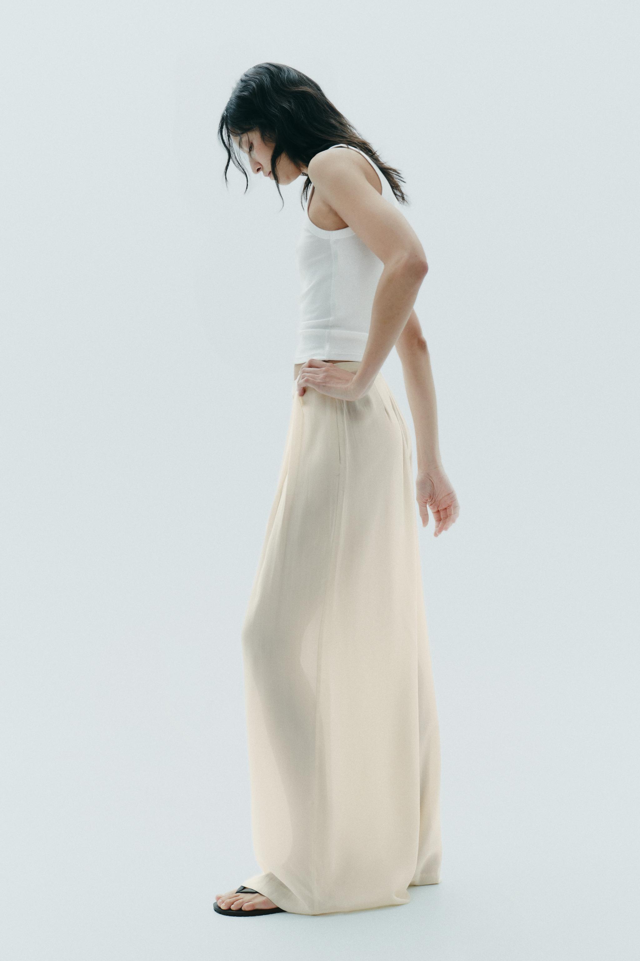 PANTALON LONGUEUR CHEVILLE MULTI PLIS