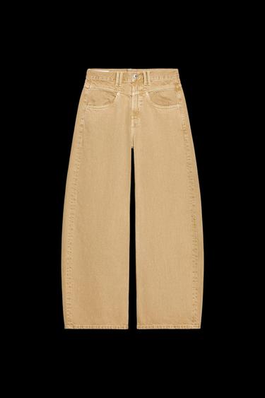 TRF BAGGY LOW-RISE JEANS - Ochre by Zara - Image 0