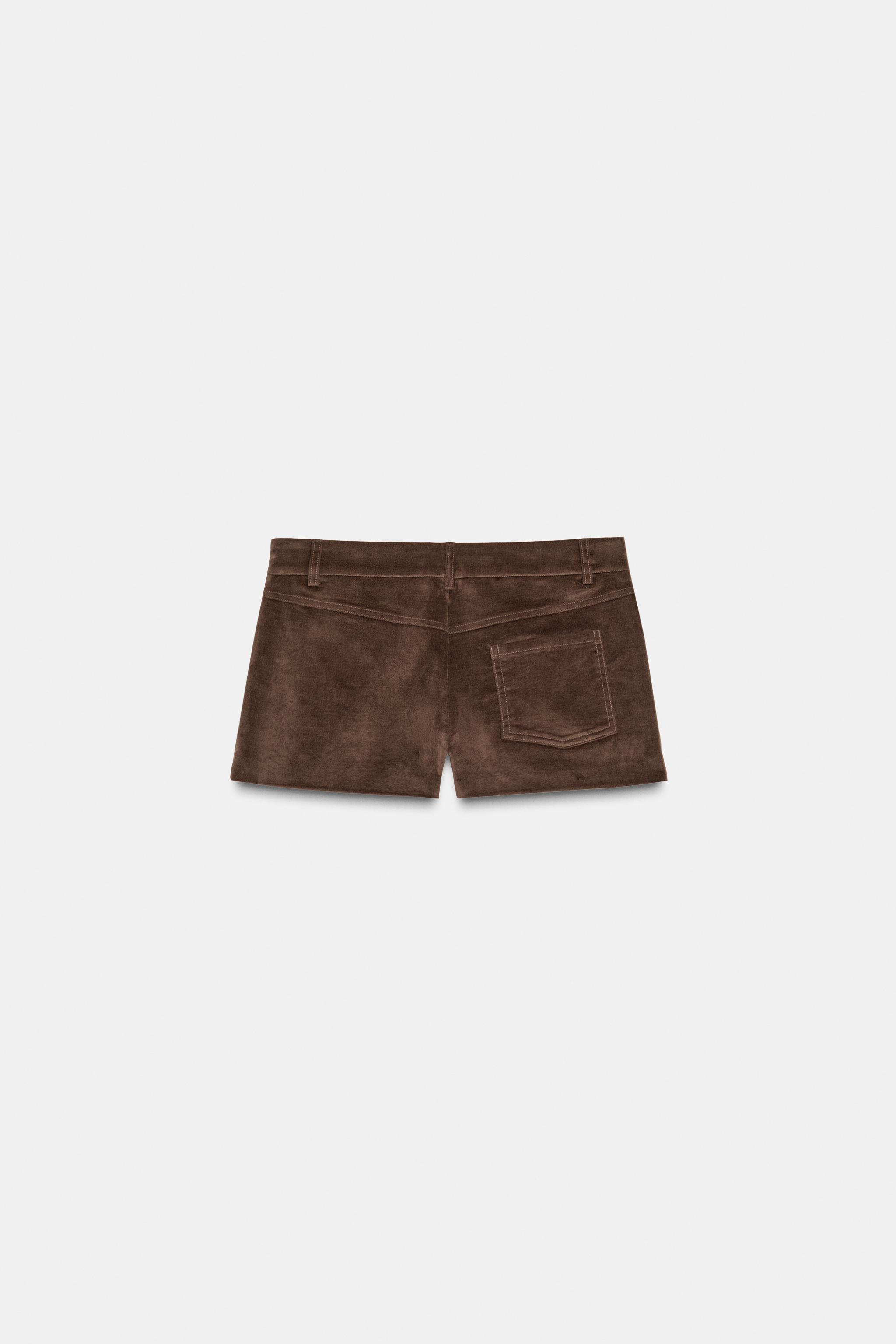 FAUX SUEDE MINI SHORTS