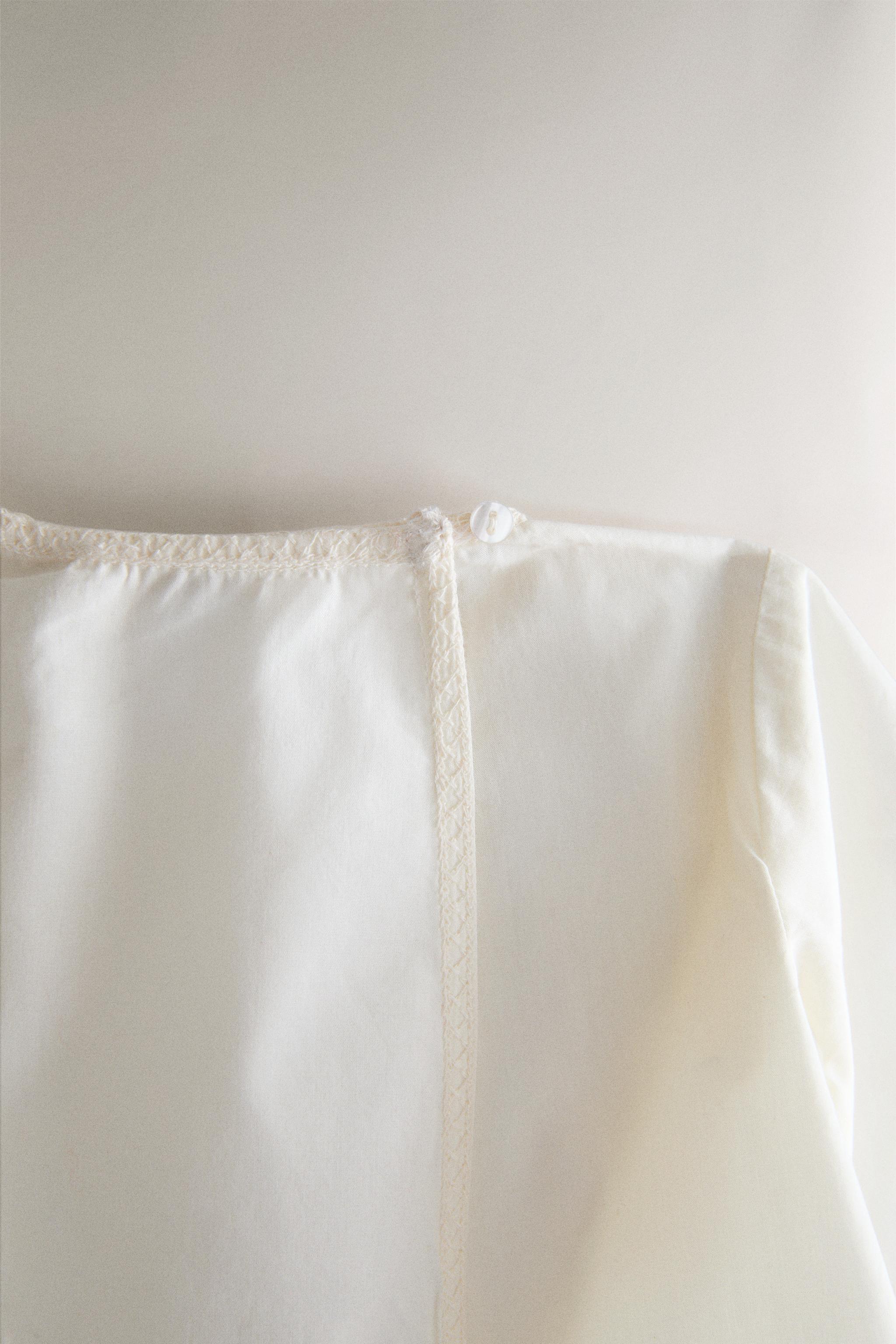 Детские рубашки Zara BABY EMBROIDERED SHIRT — фото 4