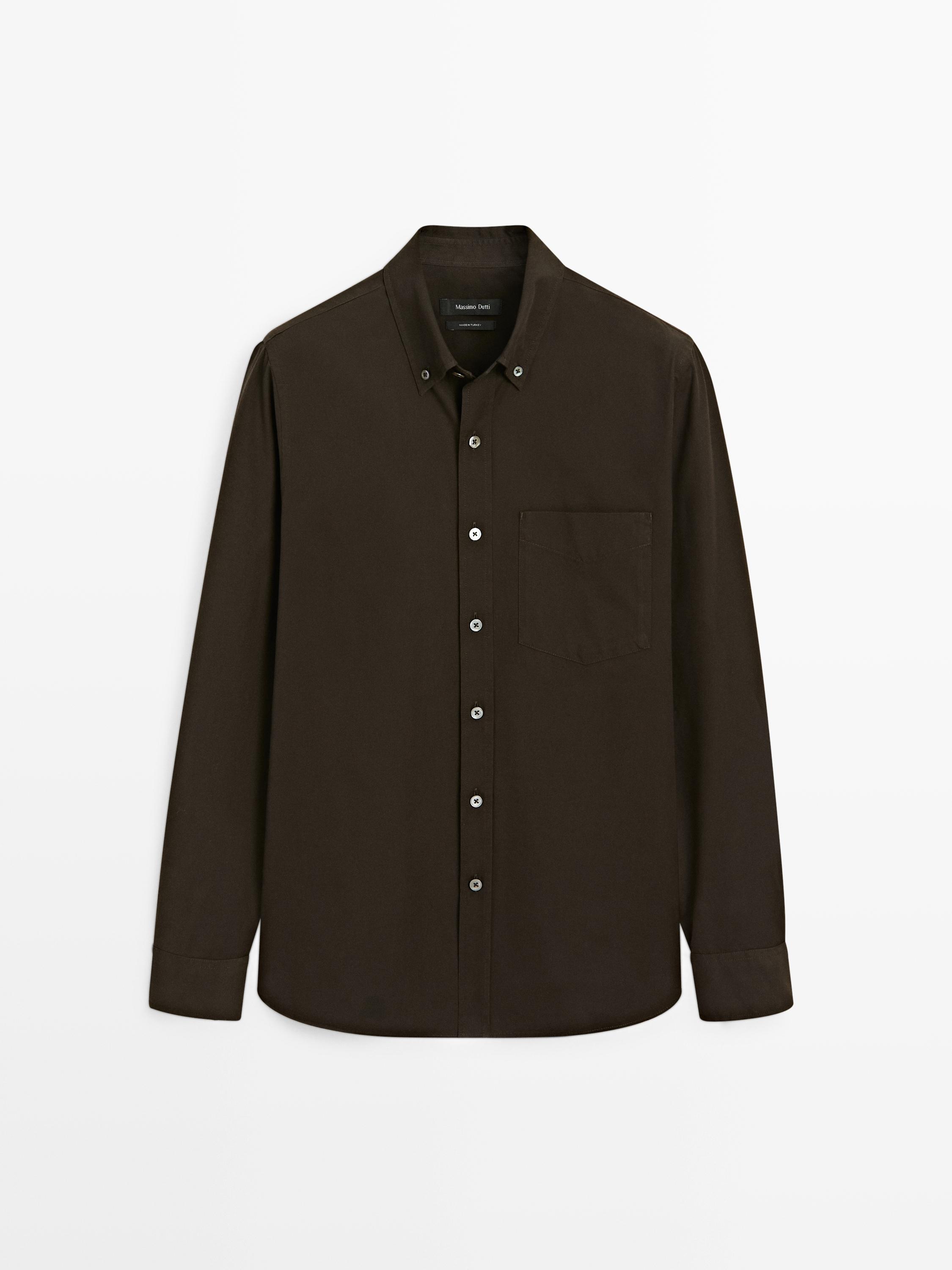Regular-fit shirt with pocket