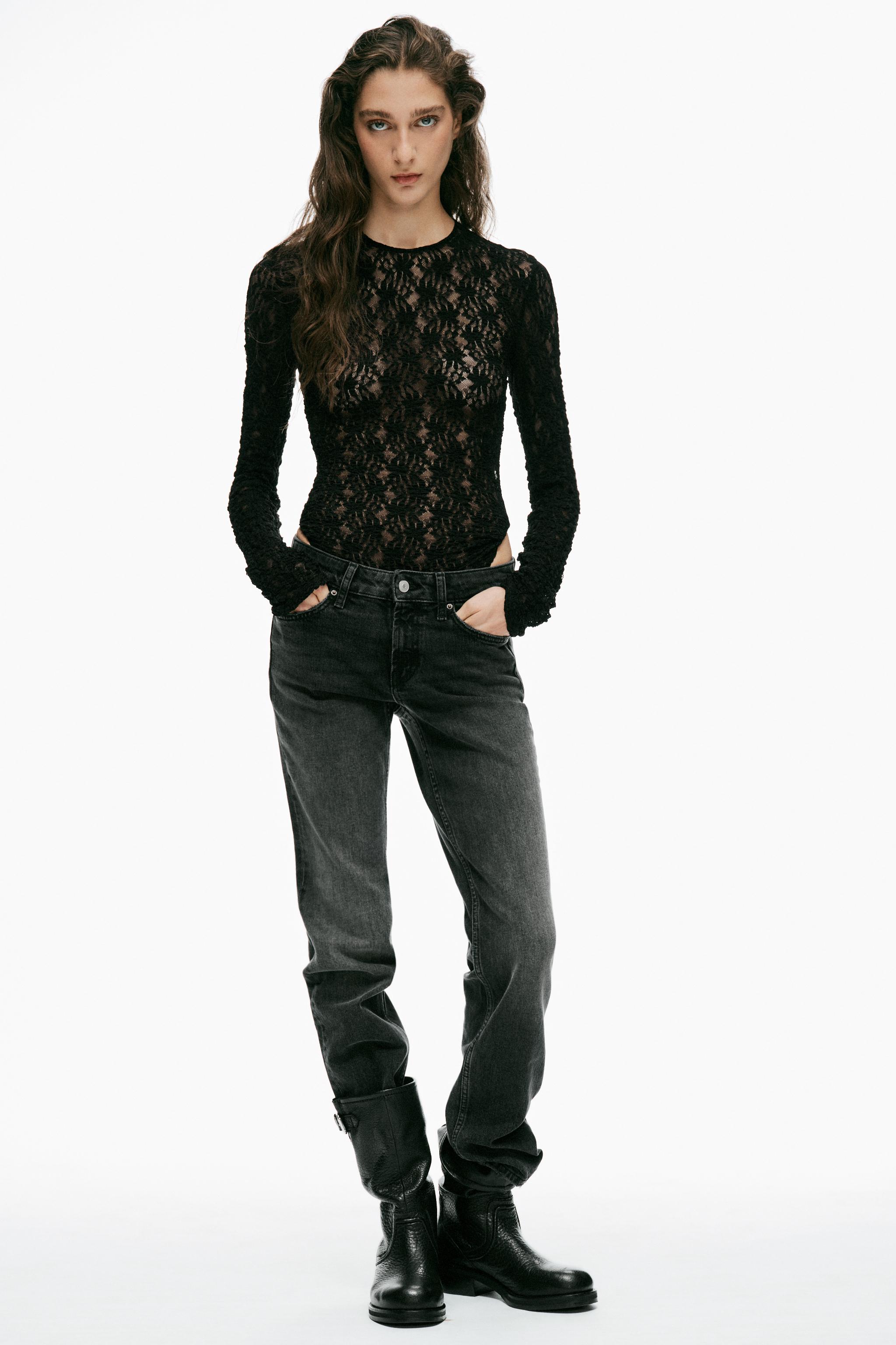 ブラックレースボディスーツ レースボディスーツ - ブラック | ZARA Japan / 日本