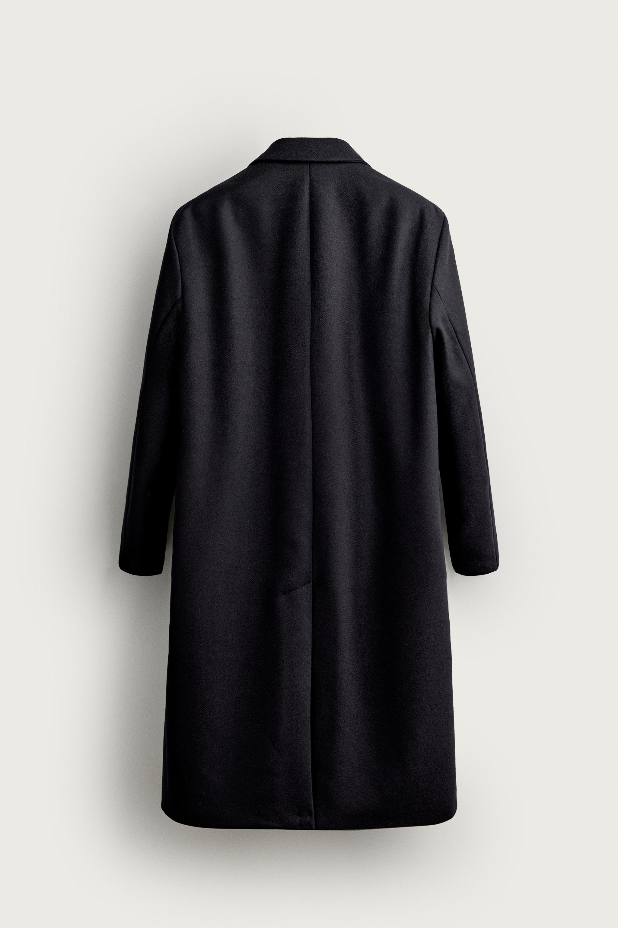 100% WOOL DOUBLE-BREASTED COAT