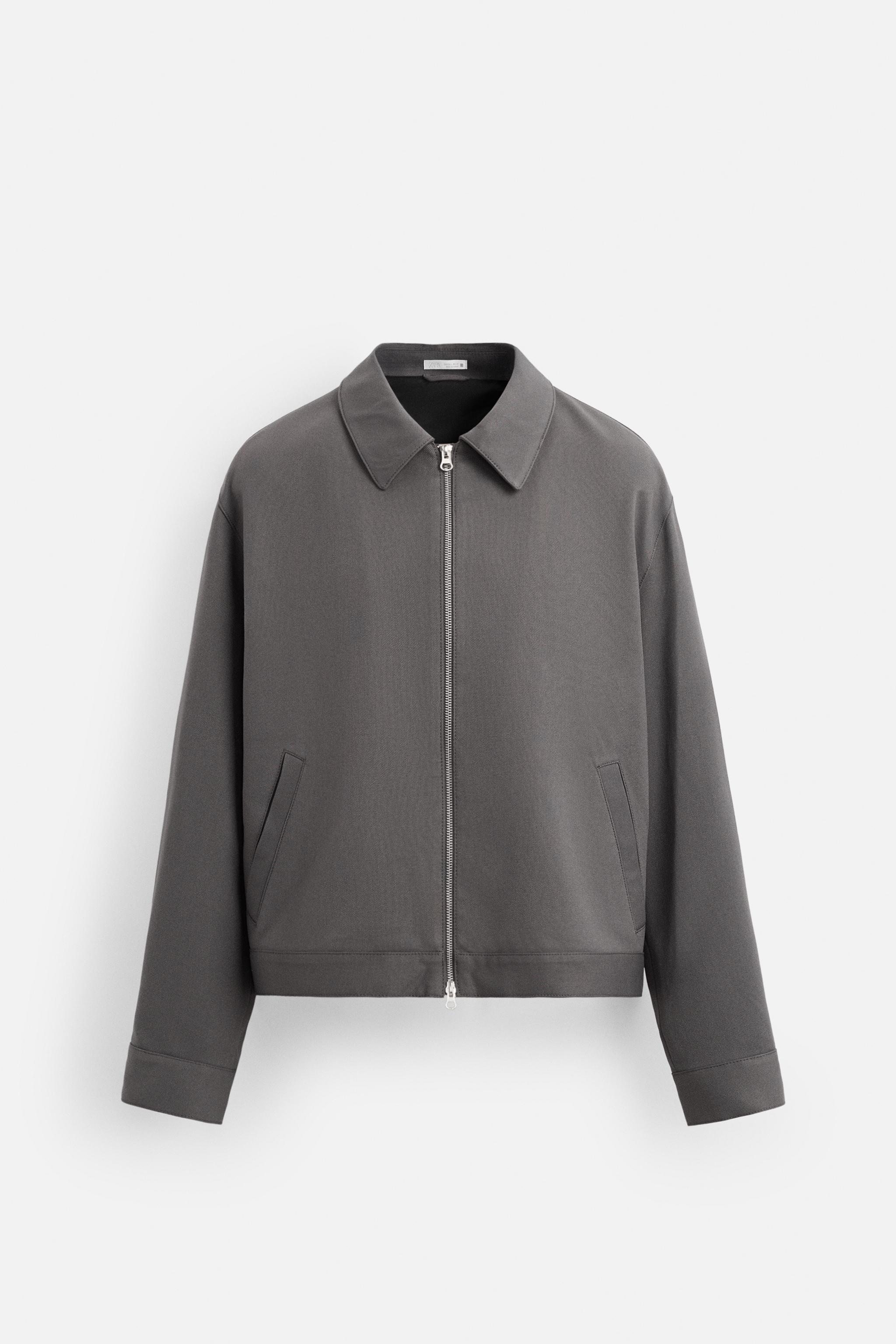 ★ZARA★ TECHNICAL OVERSHIRT WITH ZIP TECHNICAL ZIP OVERSHIRT - Ecru | ZARA United States