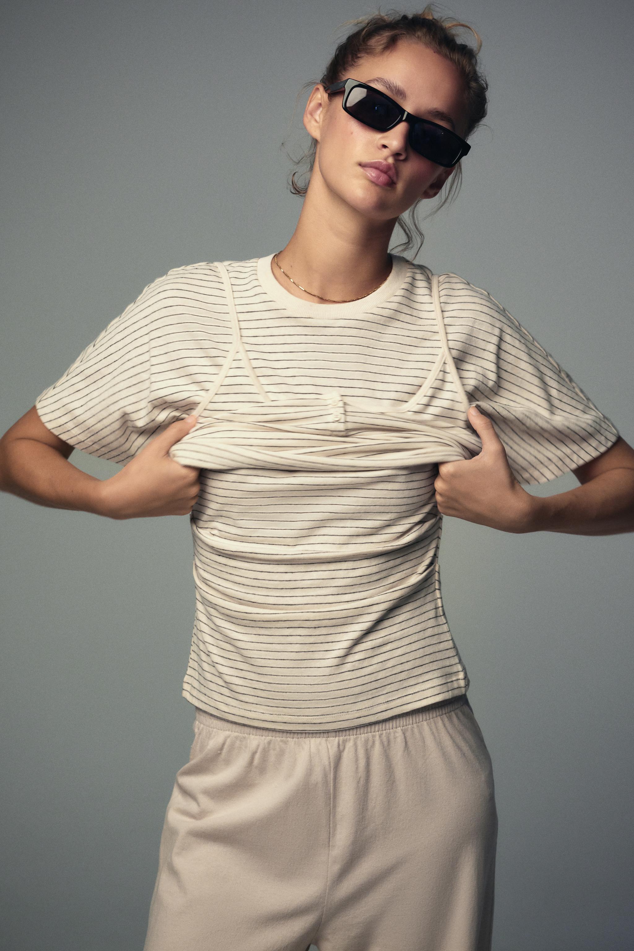 Pull Rayé Nautique Zara - Taille L - 100% Coton - Manches Longues - Neuf Avec étiquettes