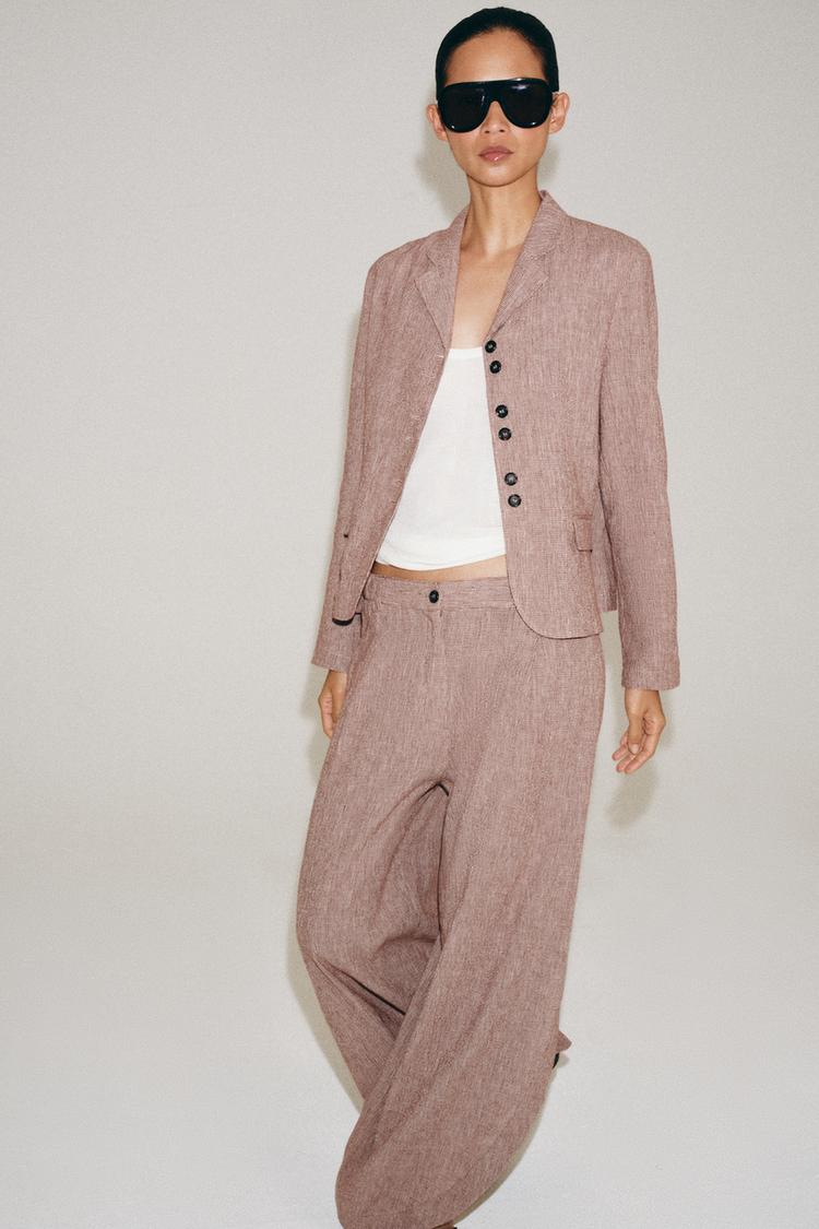 Blazer de mezcla de lino de la colección ZW 5
