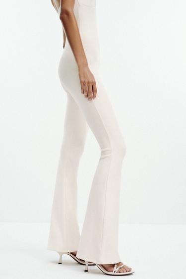 COMBINAISON INTERLOCK FLARE - Écru de Zara - Image 6