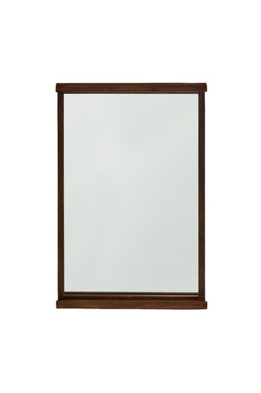 WALL MIRROR WITH CURVED FRAME - Khaki by Zara