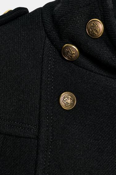 CAPE MÉLANGE LAINE MANTECO ZW COLLECTION - Noir de Zara - Image 9