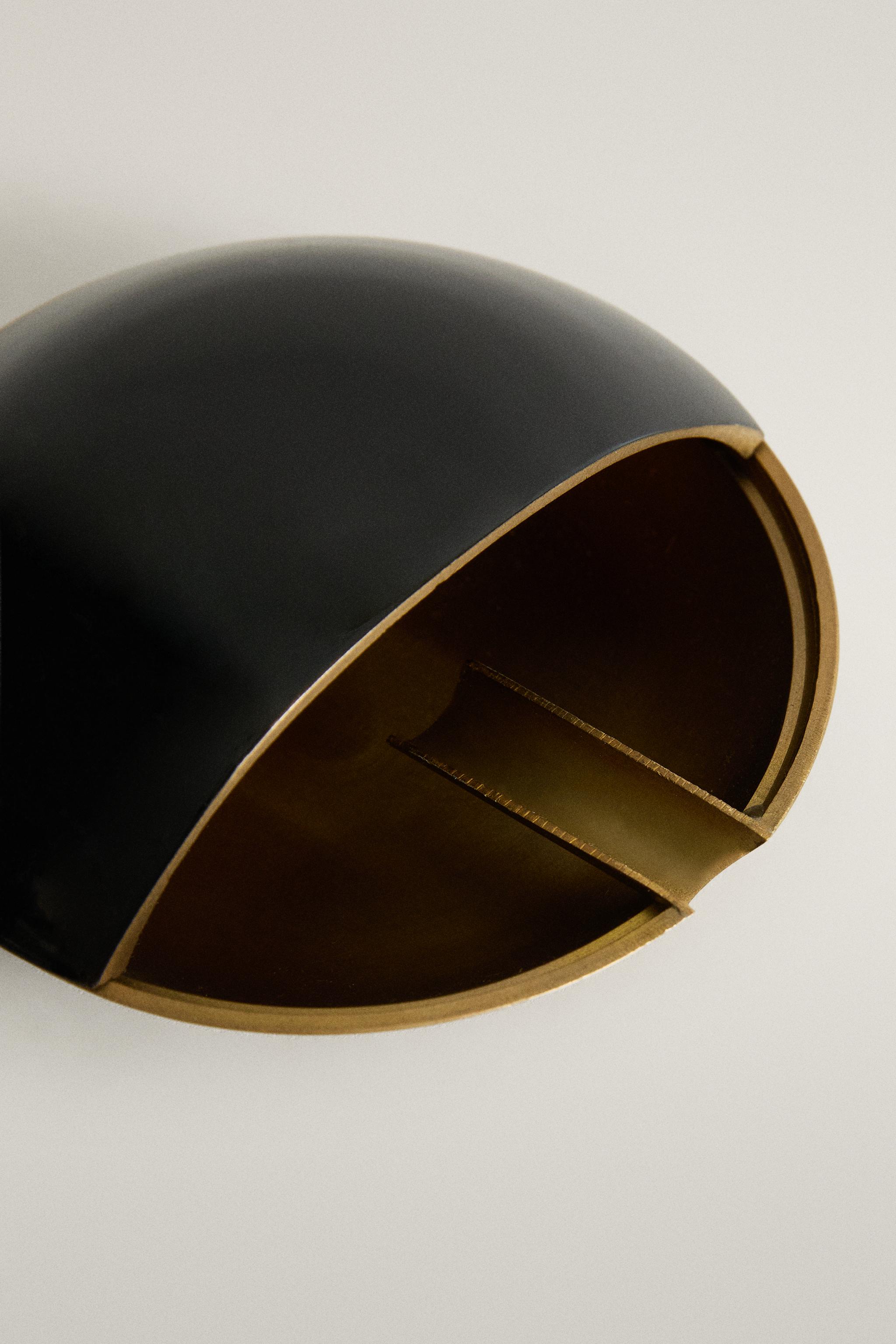 LACQUERED BRASS ASHTRAY