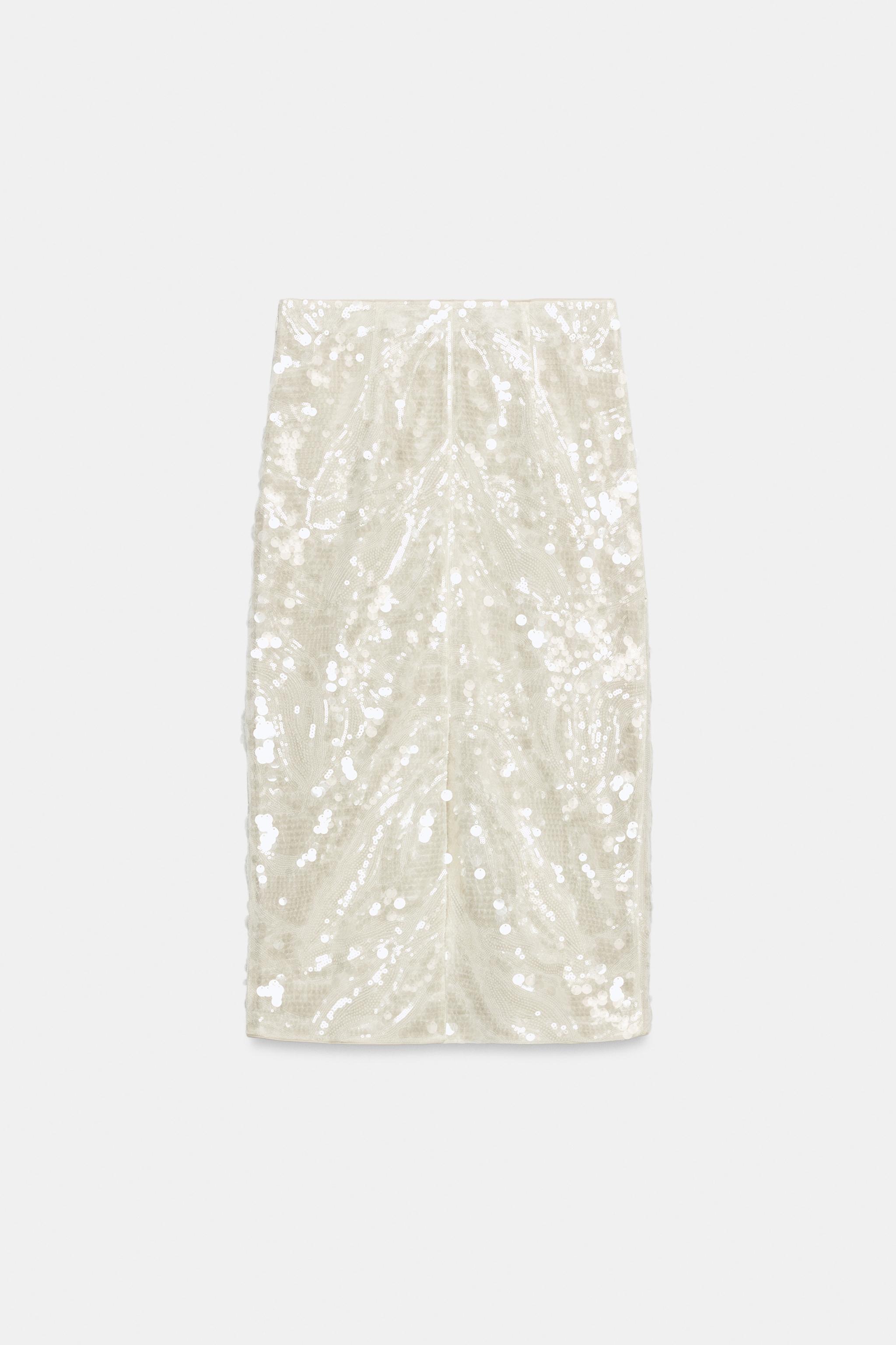 ZW COLLECTION SEQUIN MIDI SKIRT