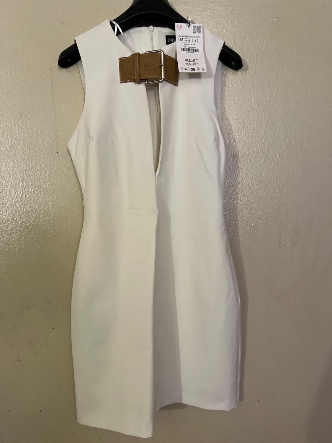 BELTED TAILORED DRESS