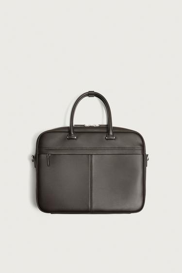 CẶP TÀI LIỆU DẬP VÂN - Màu nâu từ Zara - Hình ảnh 0