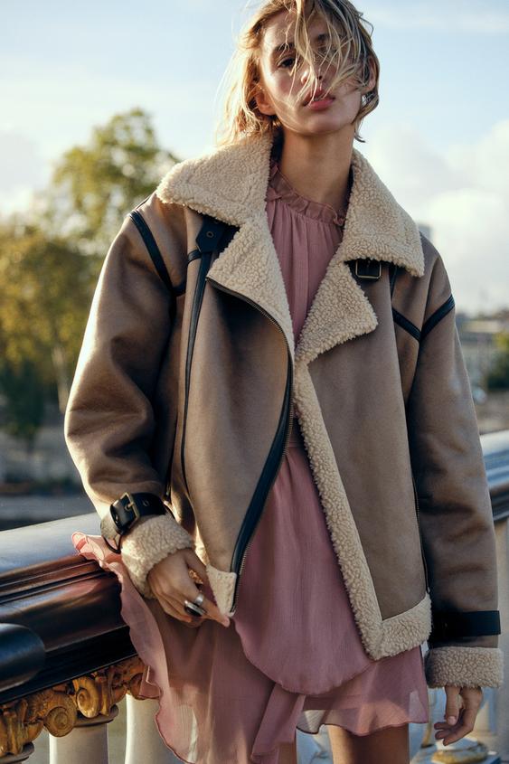 Chaqueta Acolchada Chaqueta Borrego Mujer Zara Chaqueta Abrigo