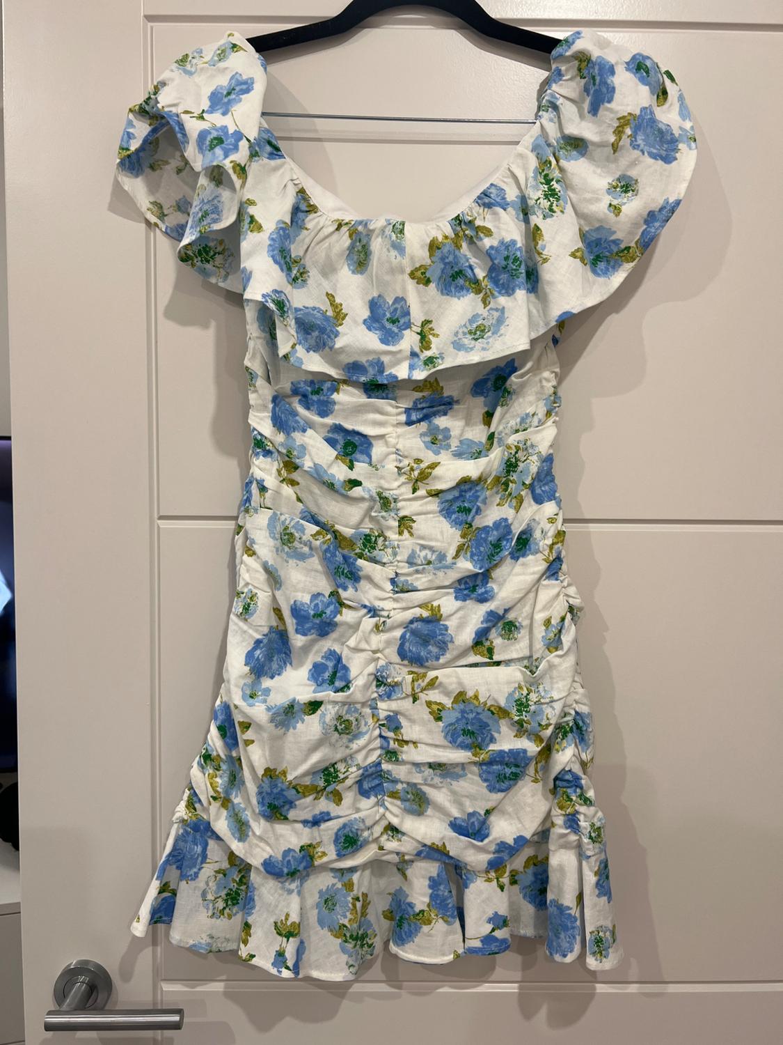 FLORAL PRINT MINI DRESS - Image 3