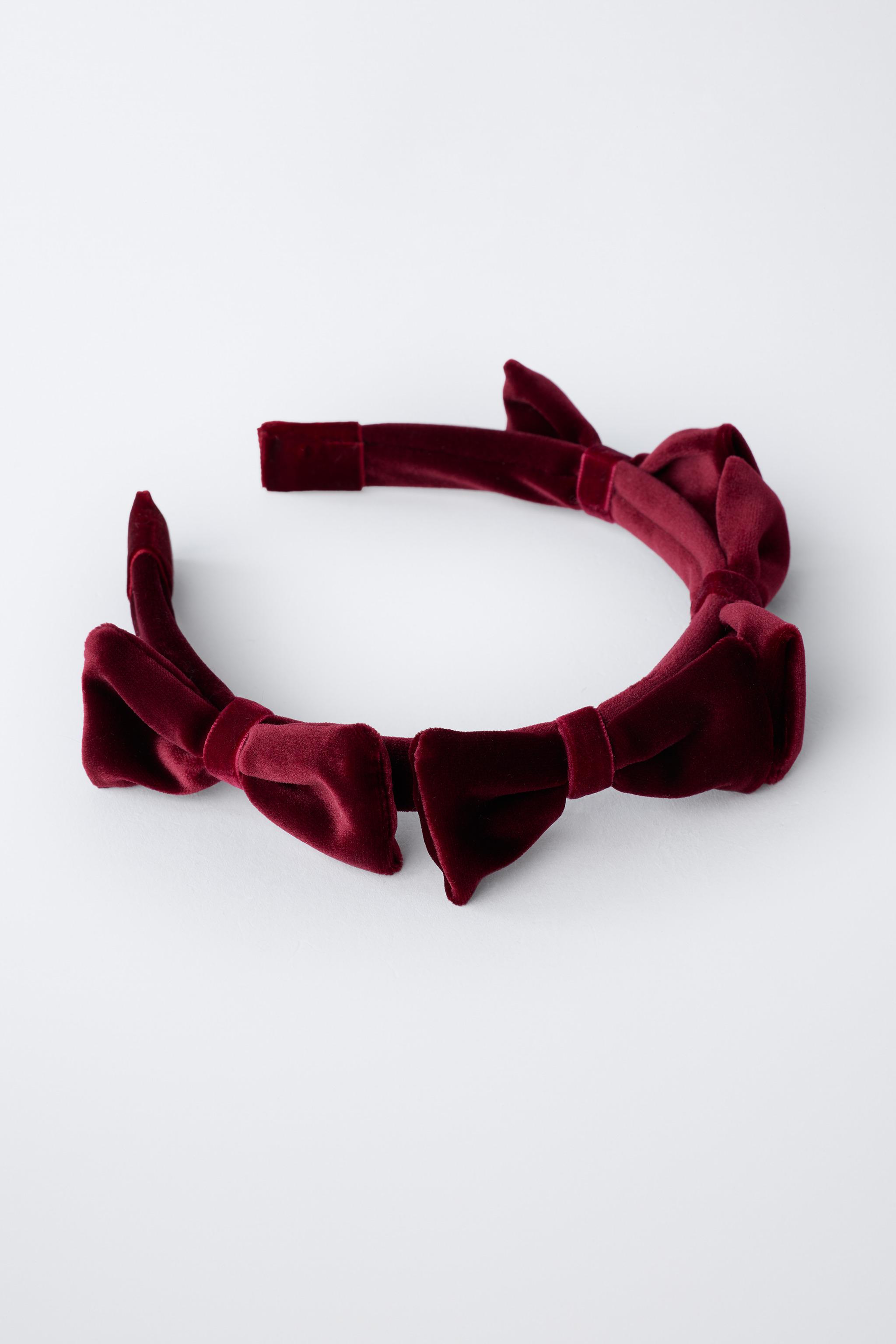 SERRE-TÊTE EN VELOURS À LACETS