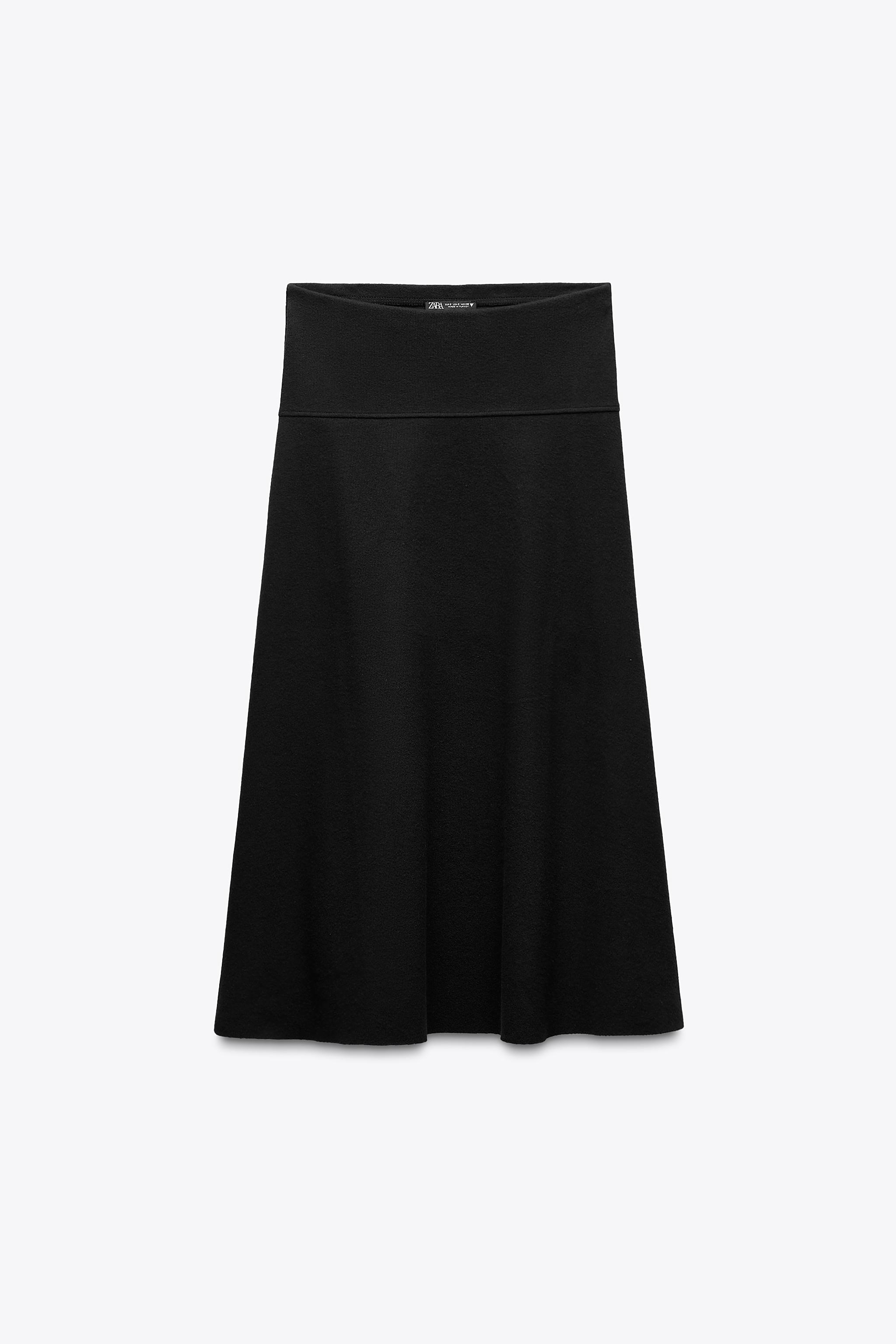 ソフトボリュームミディスカート - ダークアンソラジット | ZARA ソフトボリュームミディスカート - ダークアンソラジット | ZARA