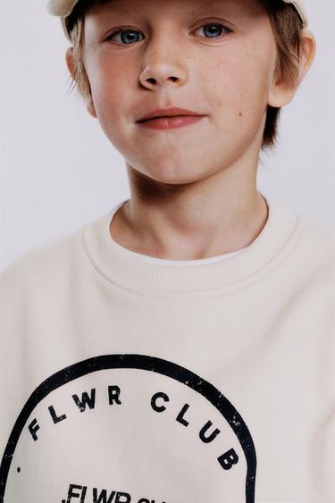 SLOGAN PRINT SWEATSHIRT - Ecru by Zara - Image 5