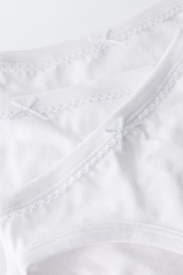 1 1/2-6 YEARS/ THREE-PACK OF PLAIN BRIEFS - White by Zara - Image 4