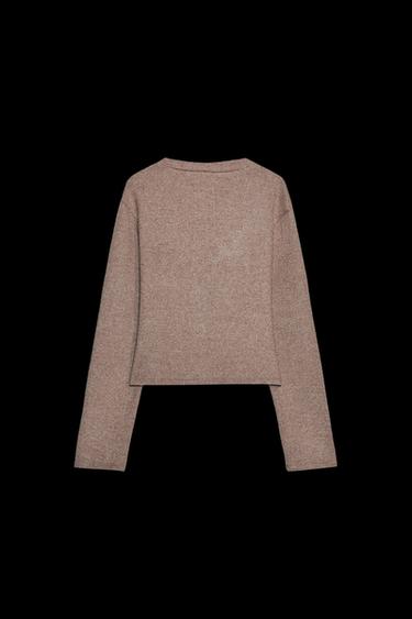 SOFT BUTTON CARDIGAN -  by Zara