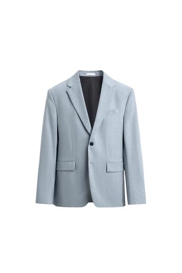 КОСТЮМНЫЙ БЛЕЙЗЕР SLIM FIT — НЕБЕСНО-ГОЛУБОЙ от Zara