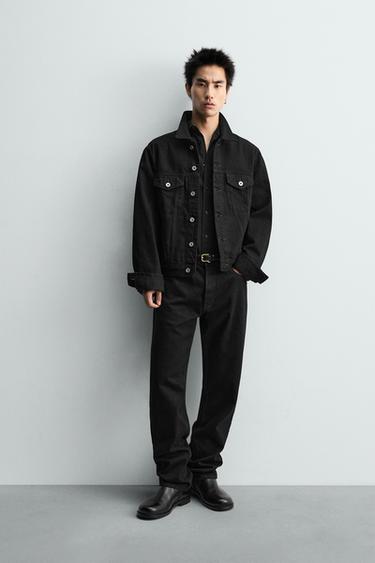 LIMITED EDITION STRAIGHT-LEG JEANS - Black by Zara