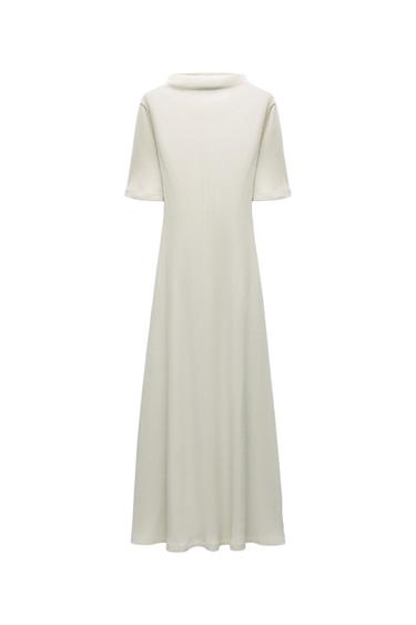 RIBBED A-LINE DRESS