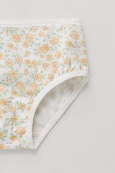 1 1/2-6 AÑOS/ PACK SEIS BRAGUITAS FLORES - Multicolor de Zara